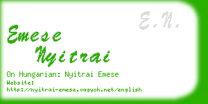 emese nyitrai business card
